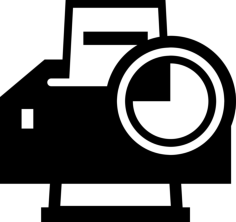 Printer Machine With Timer Engraving Svg Design, Free Vectors File